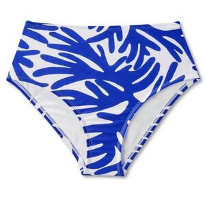 NWT Kona Sol Women's Coral Print High Waist Bikini Bottoms 2X 20-22